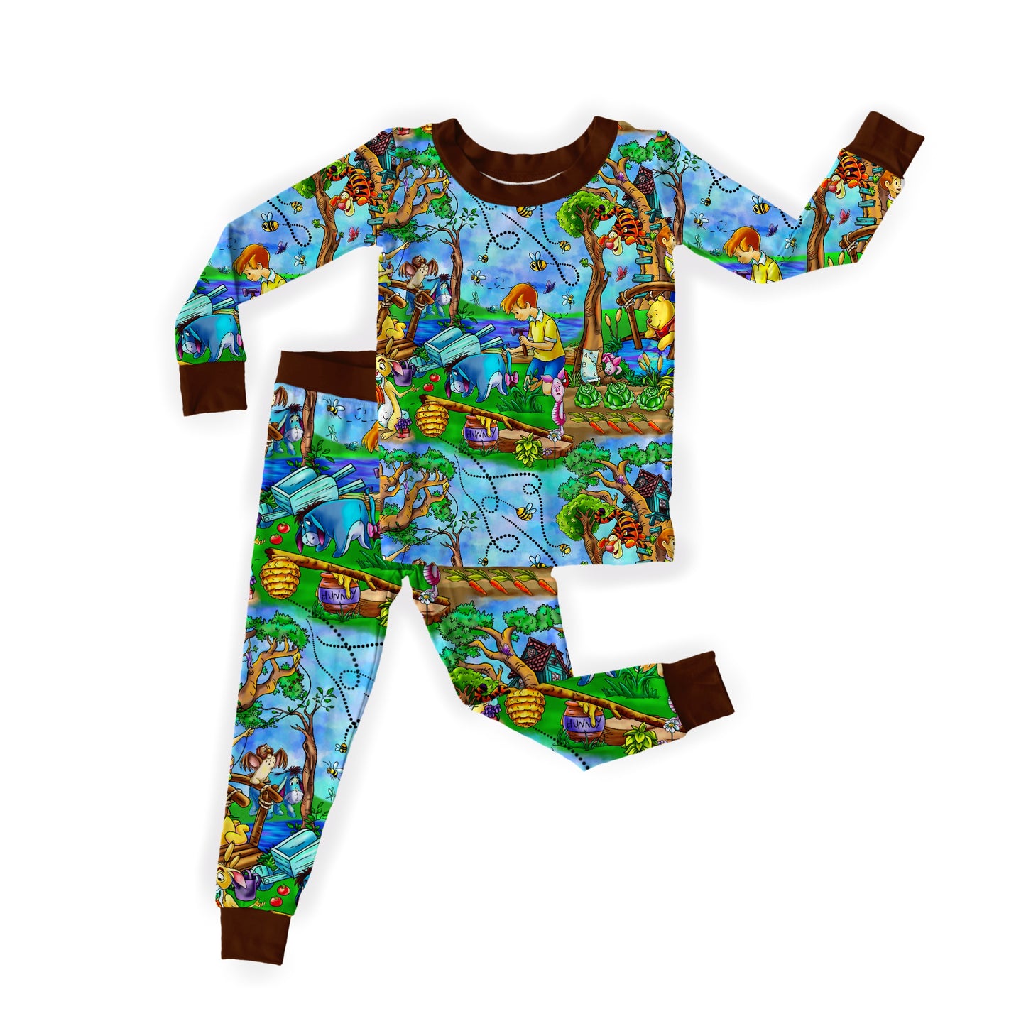 Honey Adventures Long Sleeve & Pants Pajamas
