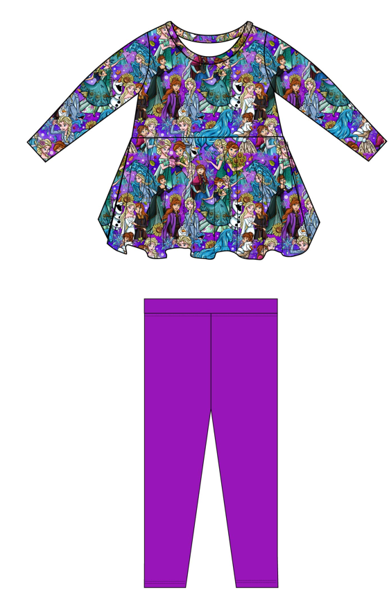 Into the Unknown Long Sleeve Peplum & Leggings