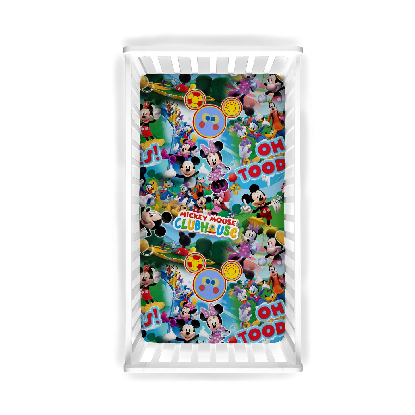 Hot Diggity Dog Fitted Crib Sheet