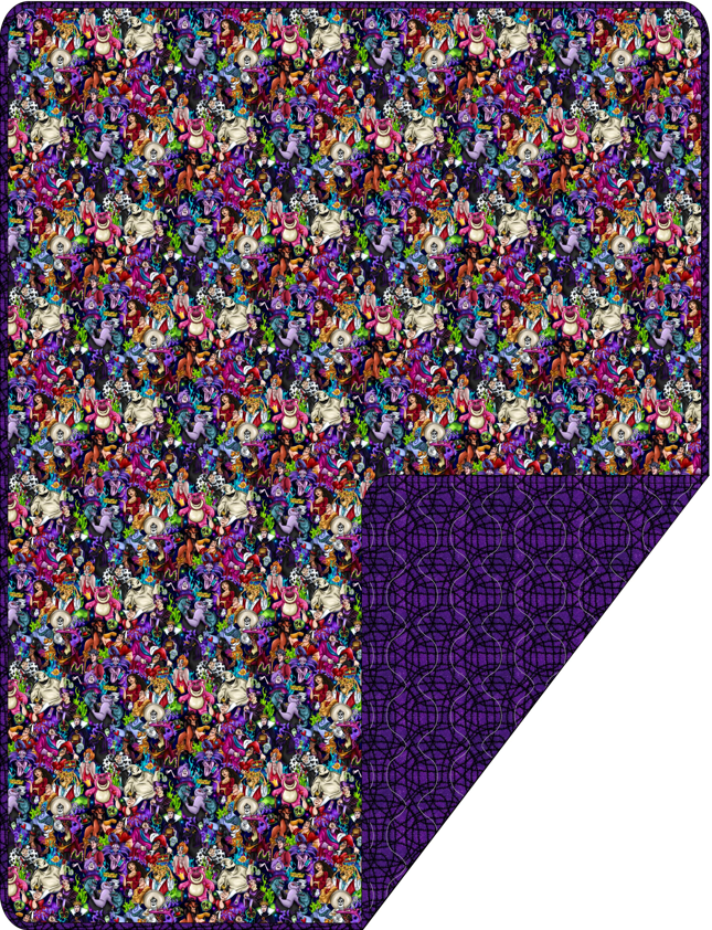 Villians Adult Quilted Bamboo Blanket