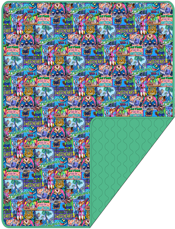 Wilde Carrots Quilted Blanket