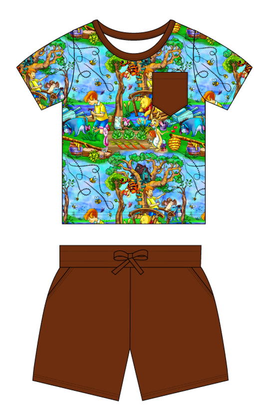 Honey Adventures Short Sleeve Pocket Tee & Shorts