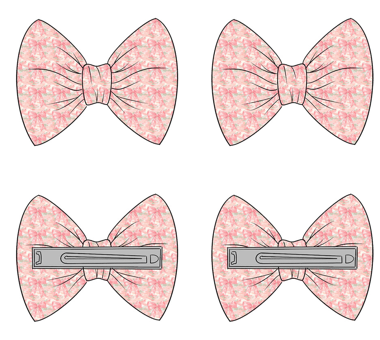 Pink Camo Piggie Bows