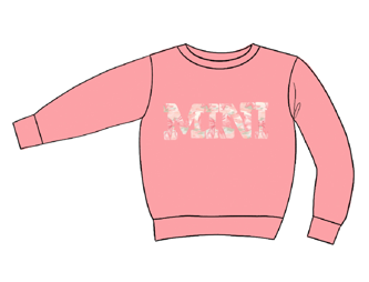 Pink Camo "MINI" Embroidered Crewneck