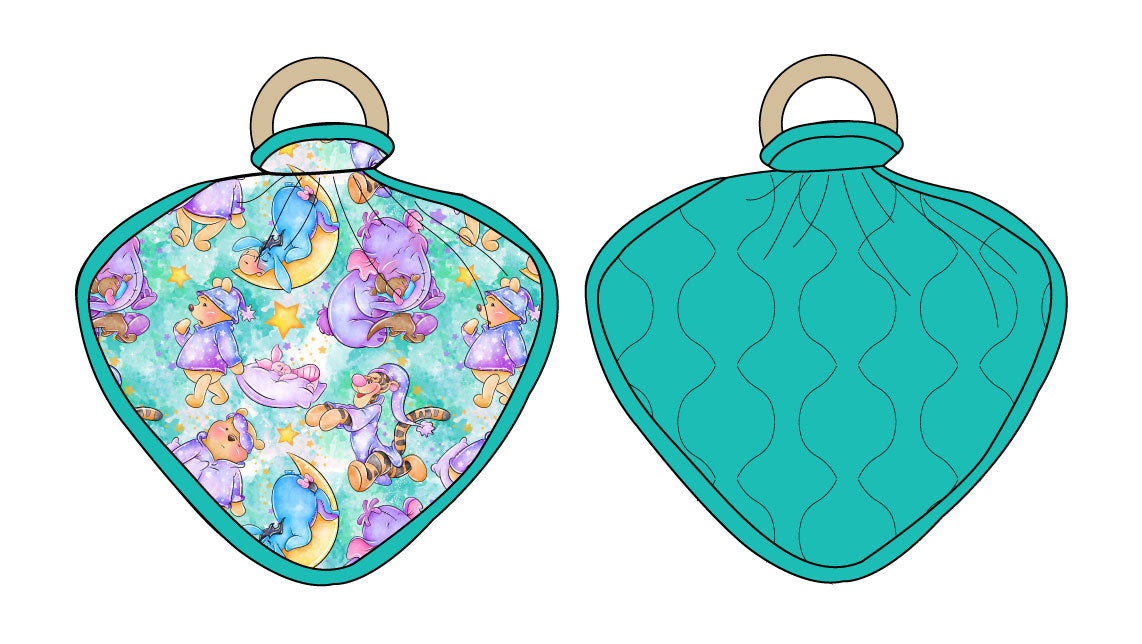 Sleepytime Pooh Wooden Ring Lovey