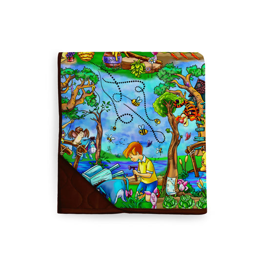 Honey Adventures Quilted Bamboo Blanket