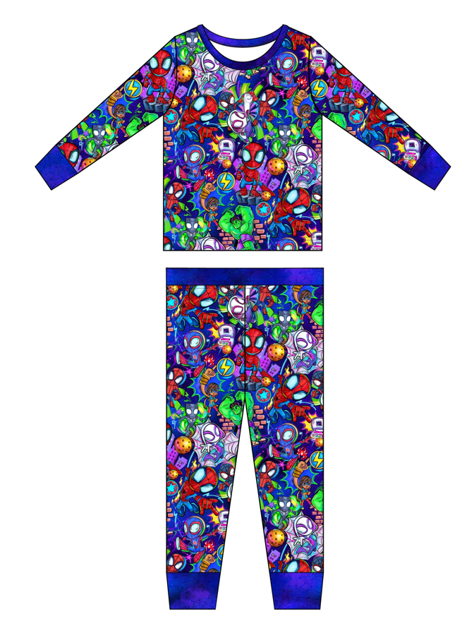 Go Webs Go Long Sleeve Pajama Set