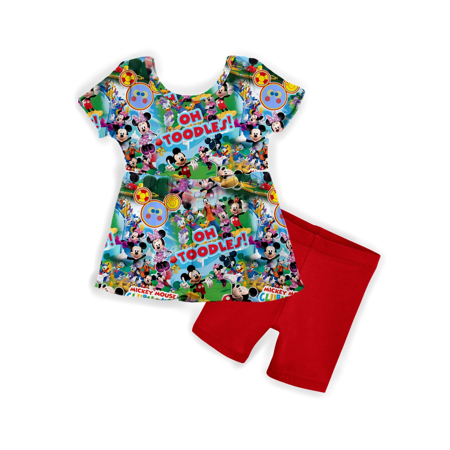Hot Diggity Dog Short Sleeve Peplum & Shorts