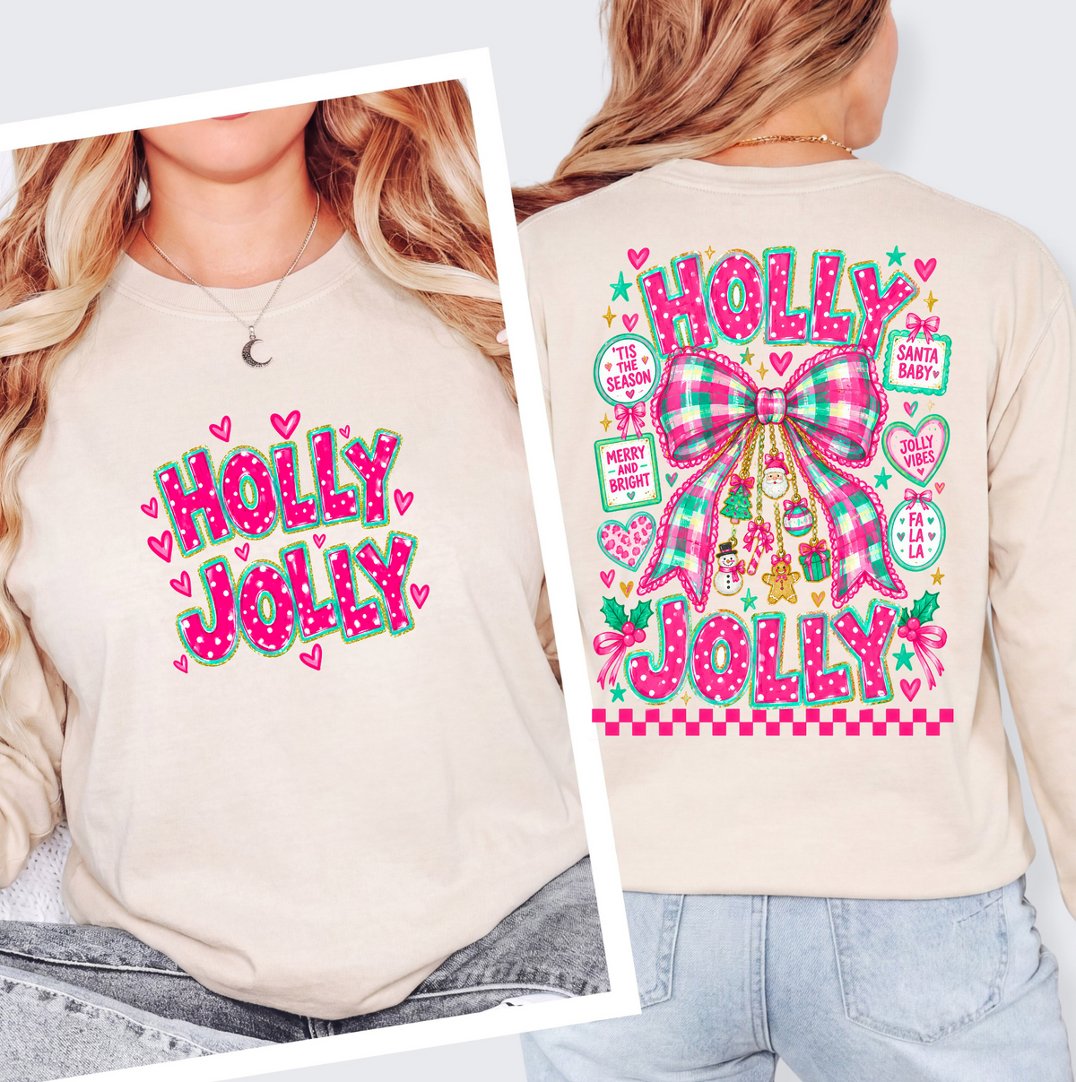 HOLLY JOLLY - COMFORT COLORS - IVORY