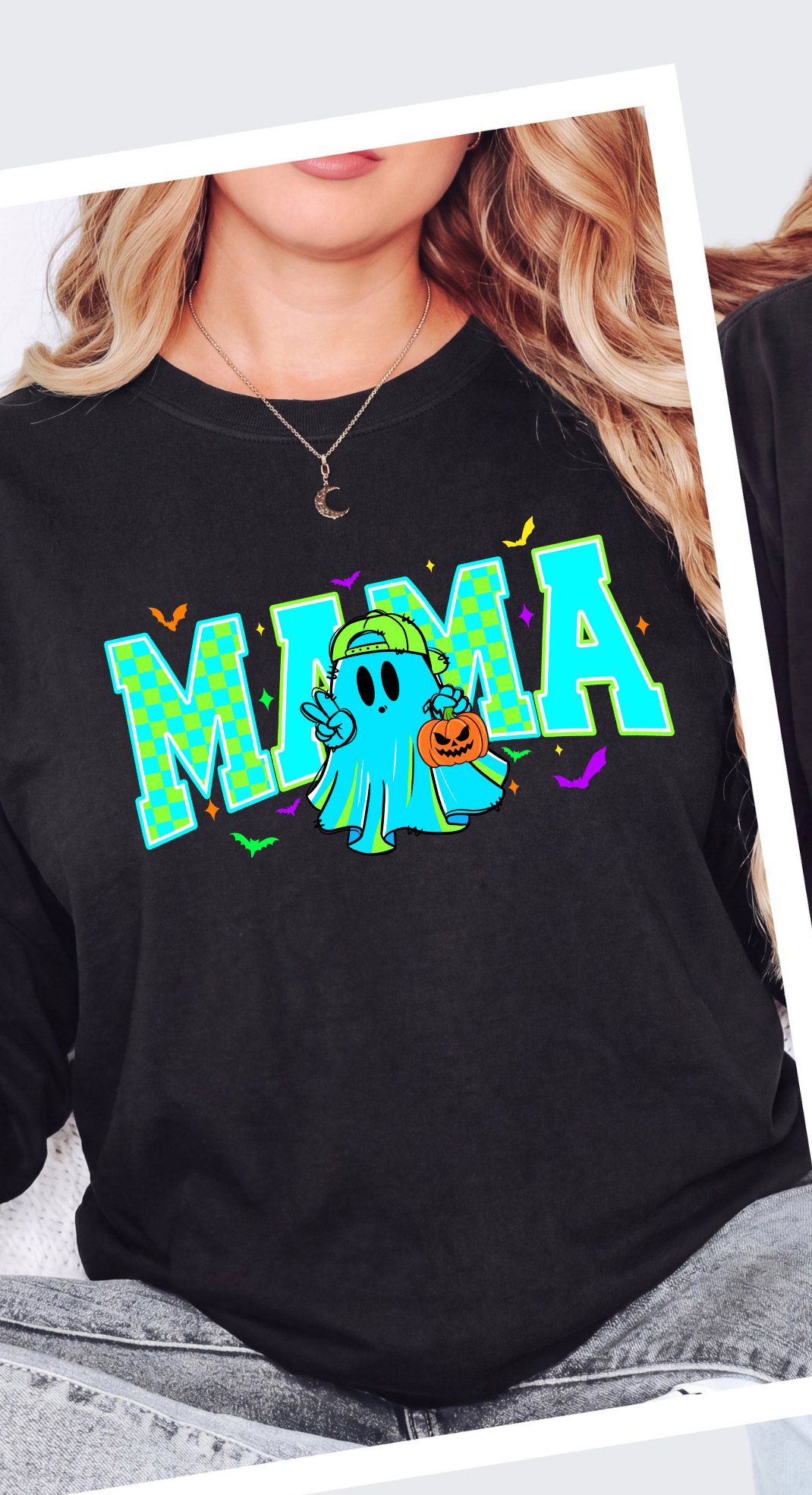 GHOST MAMA - GILDAN - BLACK