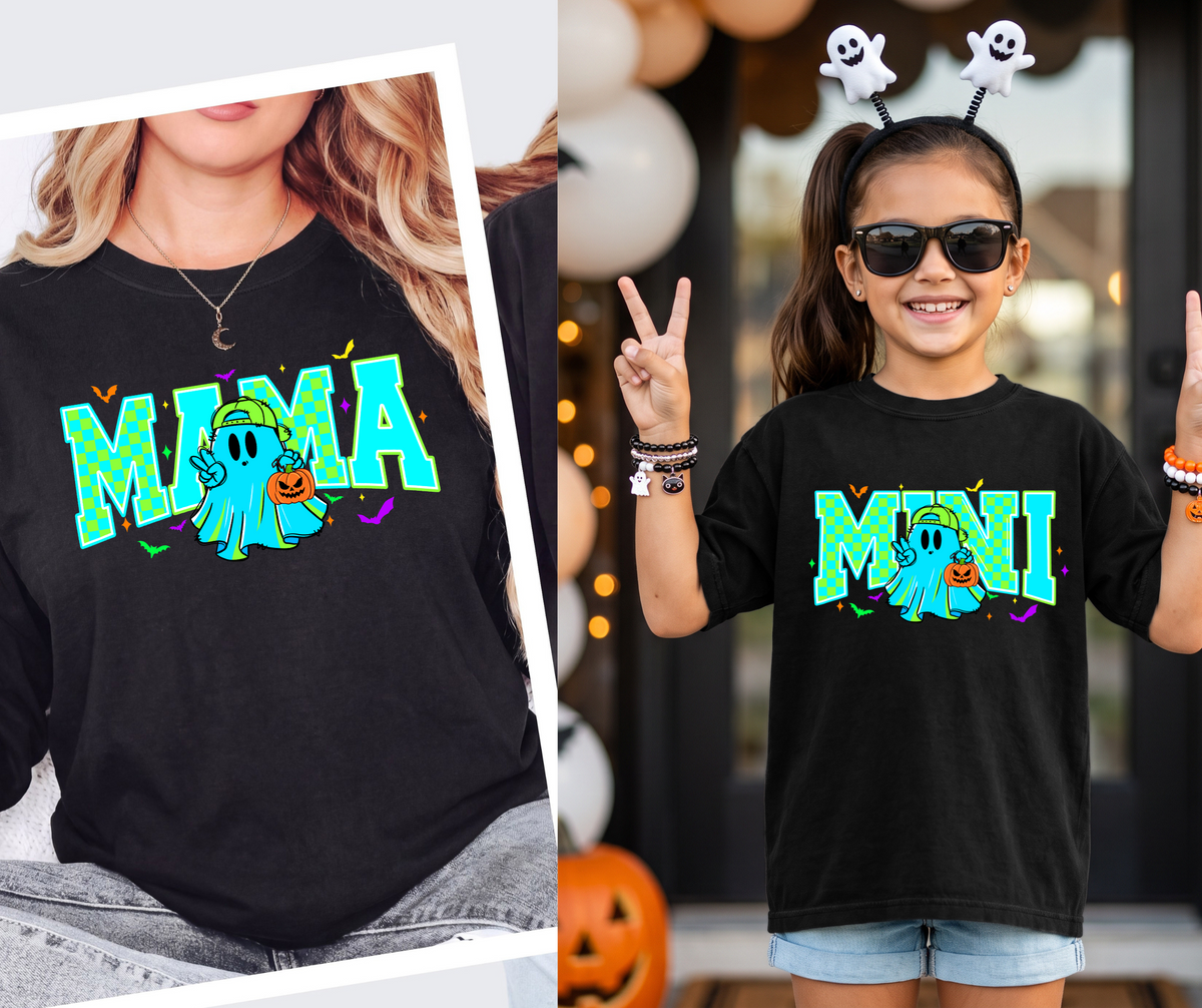 GHOST MAMA - COMFORT COLORS - BLACK