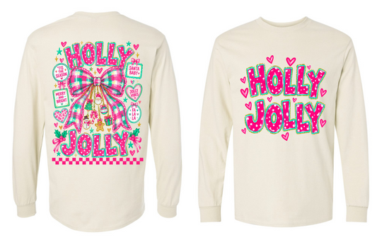HOLLY JOLLY - GILDAN - OFF WHITE