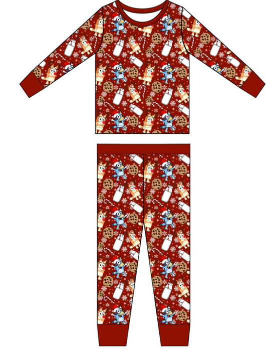 Milk & Cookies Long Sleeve Pajama Set