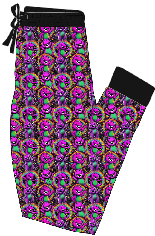 Purple Dude Mom Joggers