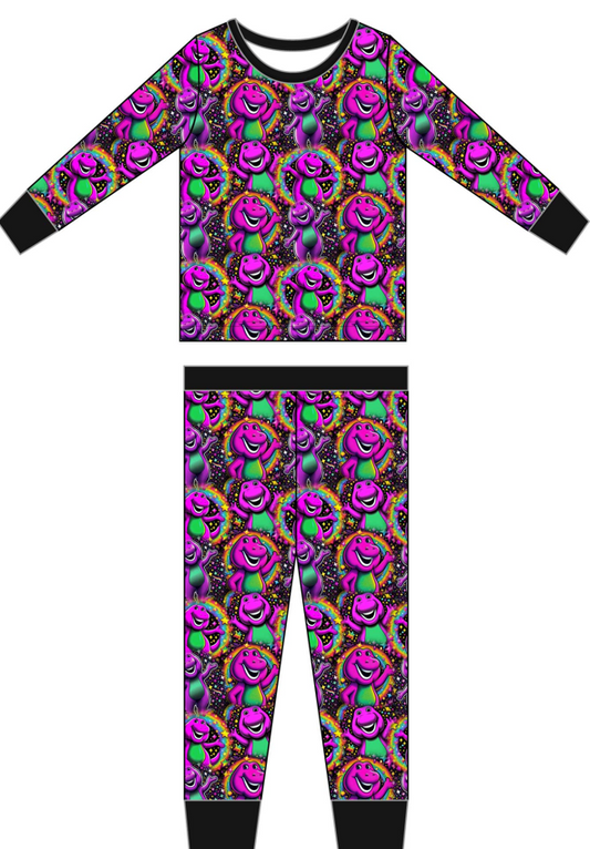 Purple Dude Long Sleeve Pajama Set