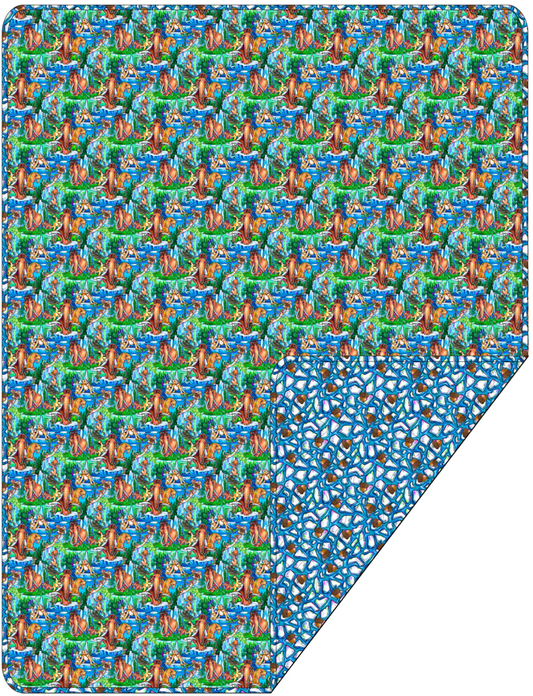 Dandelion Adult Quilted Bamboo Blanket