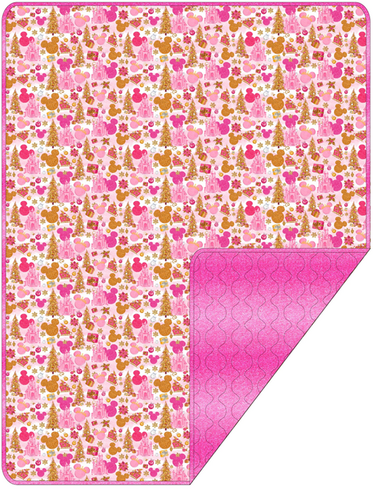 Pink Park Adult Quilted Blanket