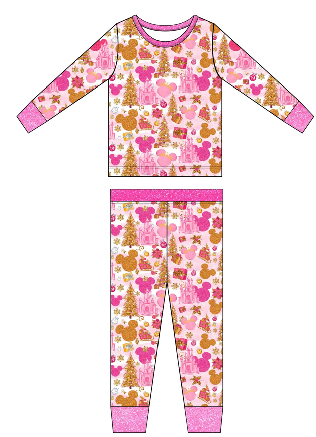 Pink Park 2 Piece Pajama Set