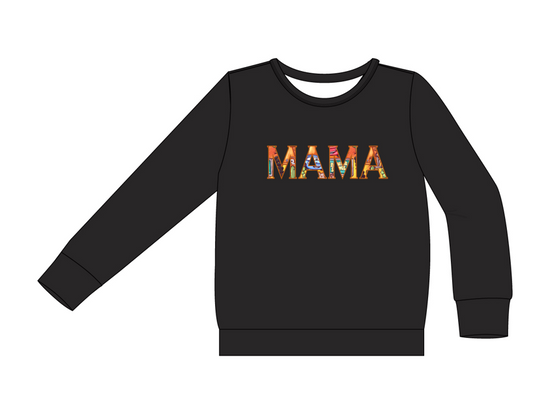 McQueen Springs "MAMA" Embroidered Crew