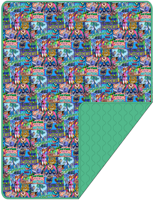 Wilde Carrots Quilted Blanket