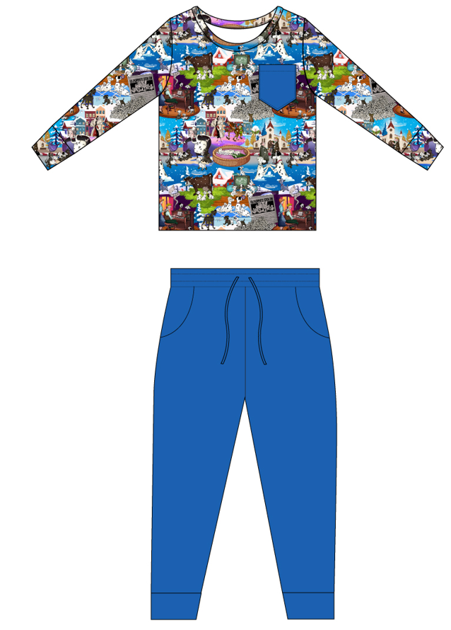 Seeing Spots Long Sleeve Pocket Tee & Joggers