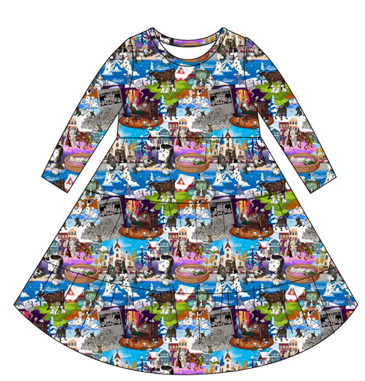 Seeing Spots Tiered Twirl Dress
