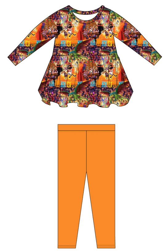 Marigold Long Sleeve Peplum & Leggings