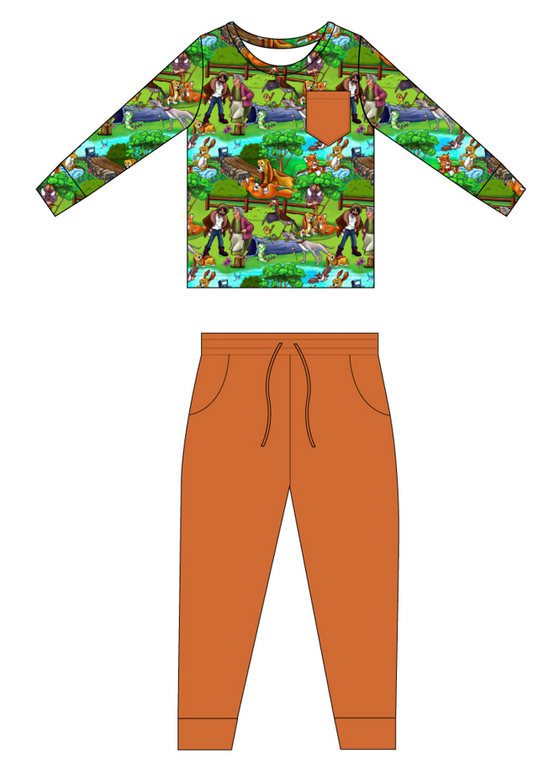 Friends Forever Long Sleeve Pocket Tee & Joggers