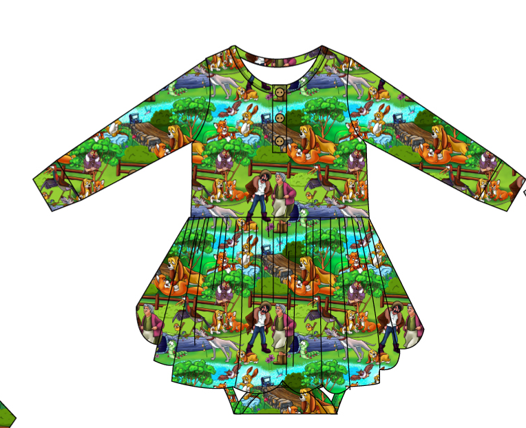 Friends Forever Bodysuit Twirl Dress