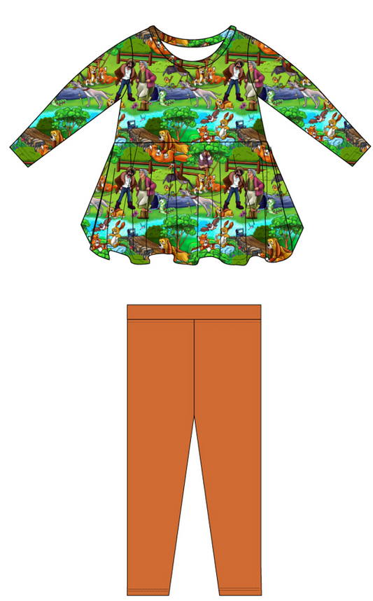 Friends Forever Long Sleeve Peplum & Leggings