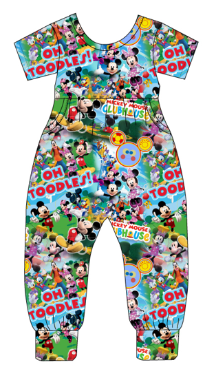 Hot Diggity Dog Short Sleeve Duckie Romper