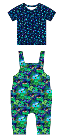 Arlo's Adventures Short Sleeve Shirt & Overalls