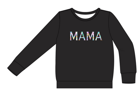 Sleepytime Pooh "MAMA" Embroidered Crew Neck