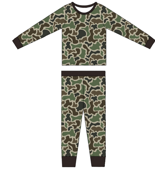 Camo Long Sleeve & Pants Pajamas