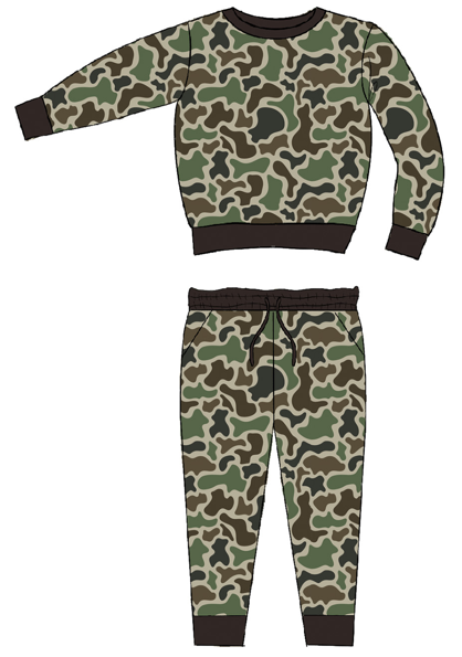 Camo French Terry Jogger Set