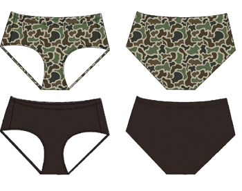 Camo Girls Undies