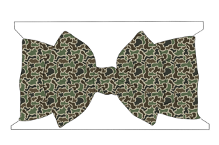 Camo Baby Head Band Bow