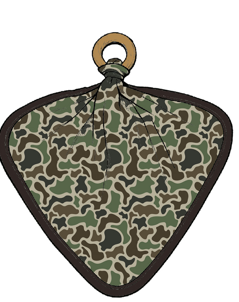 Camo Wooden Ring Lovey