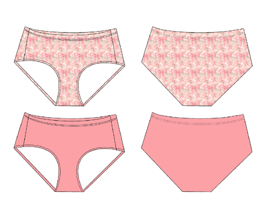 Pink Camo Girls Undies