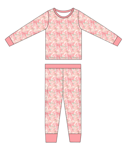 Pink Camo Long Sleeve & Pants Pajamas