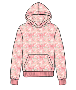Pink Camo French Terry Hoodie