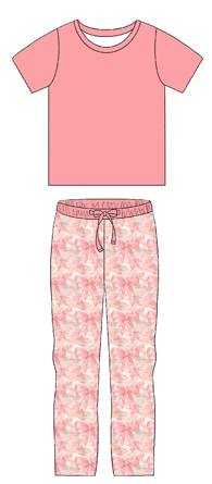 Pink Camo Youth Pajamas