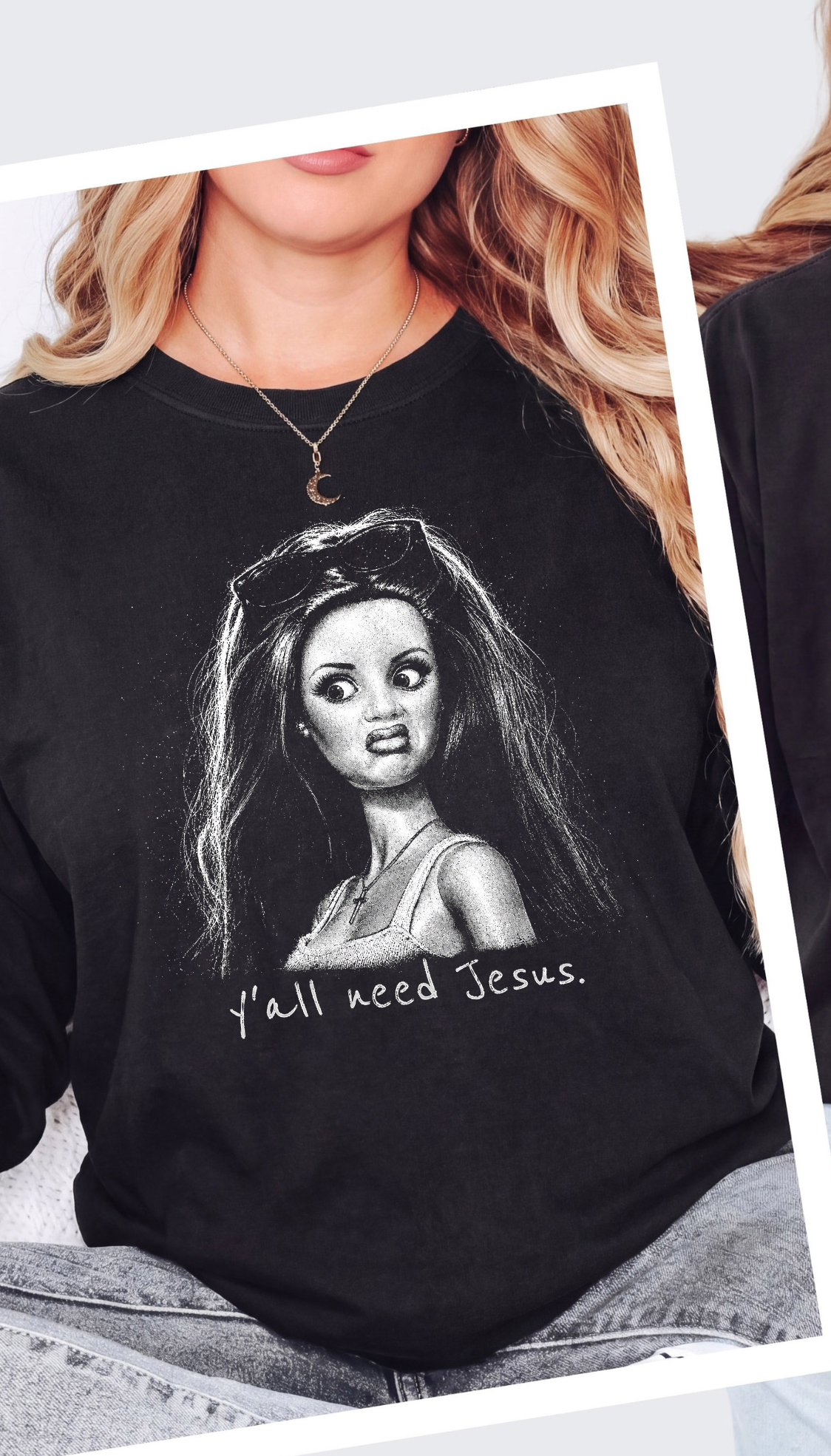 YALL NEED JESUS - COMFORT COLORS - BLACK